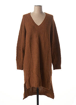 Rochie pulover maro LA FEE MARABOUTEE femeie