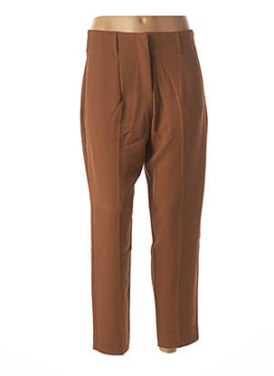 Pantalon 7/8 talie înaltă talie înaltă maro LA FEE MARABOUTEE femeie