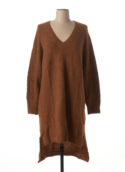 Rochie pulover maro LA FEE MARABOUTEE femeie