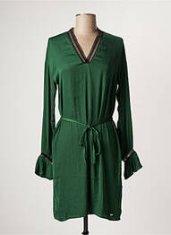Rochie scurtă mâneci lungi mâneci lungi verde LES P'TITES BOMBES femeie