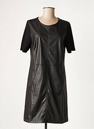 Rochie midi închidere cu fermoar la spate mâneci scurte negru DIPLODOCUS femeie