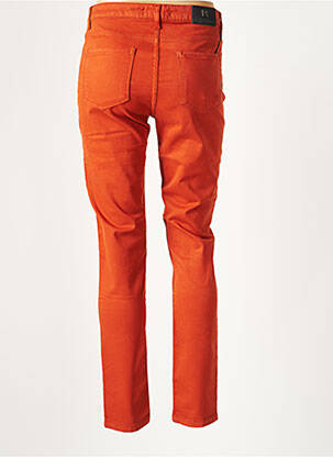 Pantalon slim talie joasă talie joasă portocalie MENSI COLLEZIONE femeie