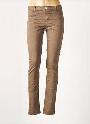 Pantalon slim maro DENIM STUDIO femeie