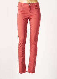 Pantalon slim talie joasă talie joasă roșu DENIM STUDIO femme