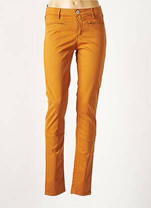 Pantalon slim talie joasă talie joasă galben DENIM STUDIO femeie