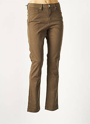 Pantalon slim elasticitate mărime normală verde DENIM STUDIO femeie