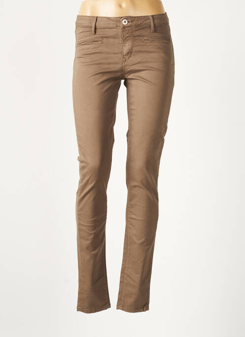 Pantalon slim maro DENIM STUDIO femeie