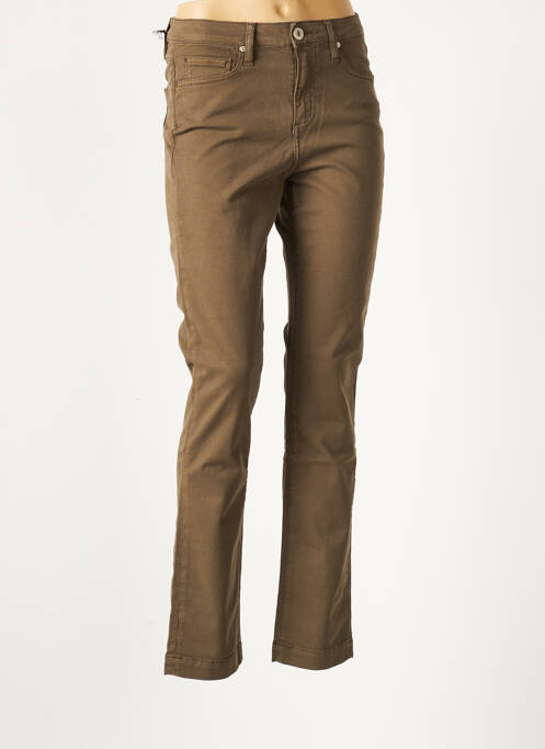Pantalon slim verde DENIM STUDIO femeie