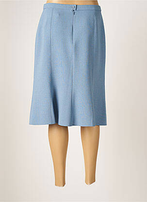 Fustă midi căptușeală textilă albastru FRANCE RIVOIRE femeie