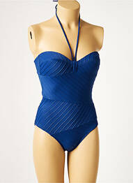 Costum de baie dintr-o singură piesă albastru LOU femme