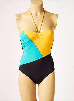 Costum de baie dintr-o singură piesă galben VARIANCE femeie