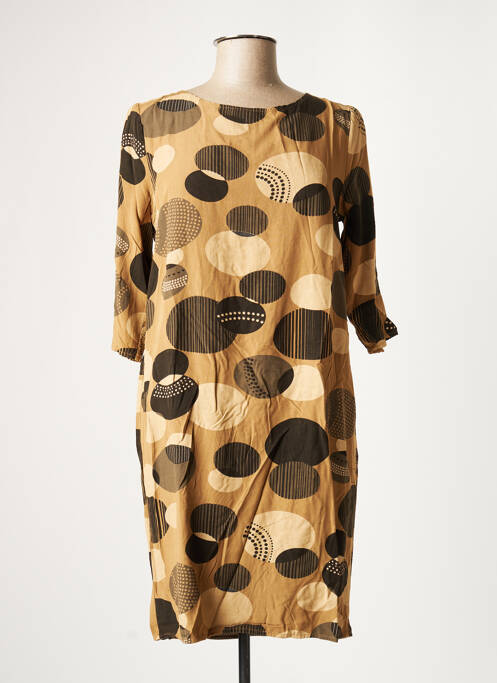 Rochie midi bej LA FEE MARABOUTEE femeie