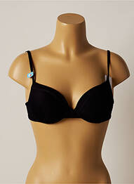 Sutien de costum de baie elasticitate top sutien modelat negru CHERRY BEACH femeie