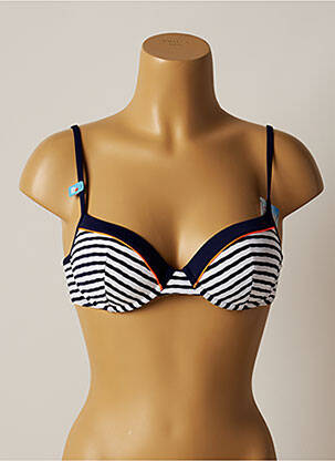 Sutien de costum de baie elasticitate top sutien modelat albastru CHERRY BEACH femeie