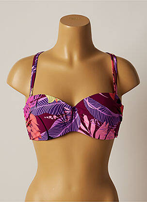 Sutien de costum de baie elasticitate top sutien modelat violet BELCOR femeie