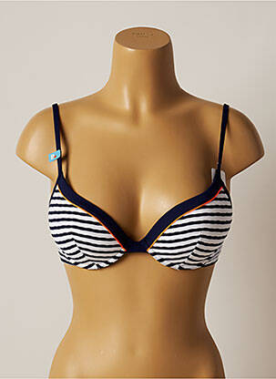 Sutien de costum de baie elasticitate top sutien push-up albastru CHERRY BEACH femeie