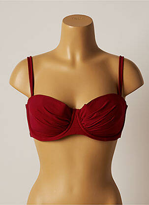 Sutien de costum de baie elasticitate top sutien modelat roșu BELCOR femeie