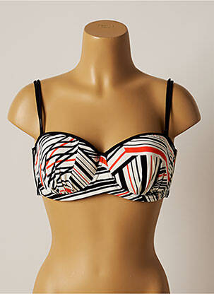 Sutien de costum de baie elasticitate top sutien modelat negru BELCOR femeie