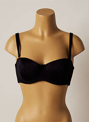 Sutien de costum de baie elasticitate top sutien modelat negru BELCOR femeie
