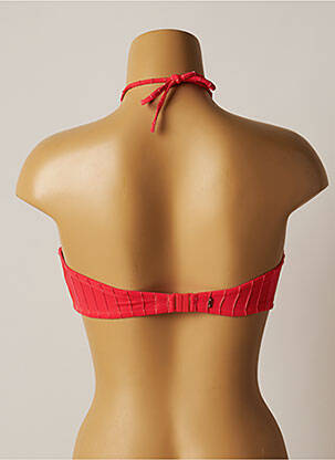 Sutien de costum de baie elasticitate top sutien modelat roz LOU femeie