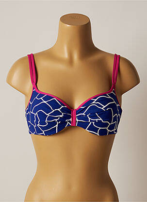 Sutien de costum de baie elasticitate top sutien modelat albastru BELCOR femeie
