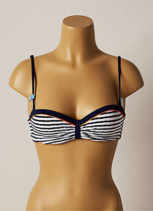 Sutien de costum de baie elasticitate top sutien modelat albastru CHERRY BEACH femeie