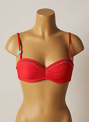 Sutien de costum de baie elasticitate top sutien modelat roșu CHERRY BEACH femeie