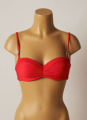 Sutien de costum de baie elasticitate top sutien modelat roșu CHERRY BEACH femeie