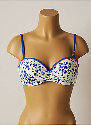 Sutien de costum de baie elasticitate top sutien modelat albastru VARIANCE femeie