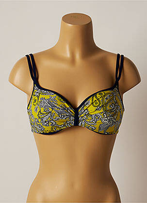 Sutien de costum de baie elasticitate top sutien modelat albastru BELCOR femme