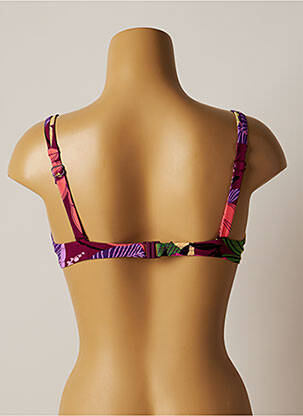 Sutien de costum de baie elasticitate sutien balconet cu decolteu înalt violet BELCOR femeie