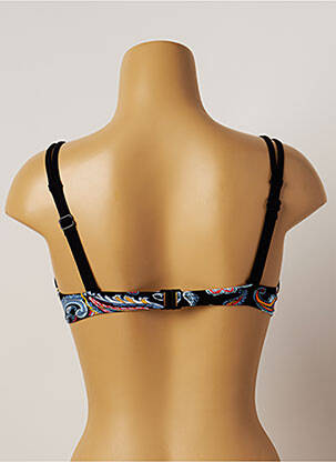 Sutien de costum de baie elasticitate sutien cupe întregi cu decolteu înalt negru BELCOR femeie