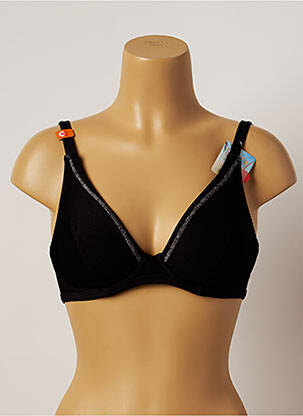 Sutien de costum de baie negru CHERRY BEACH femeie