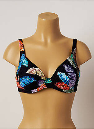 Sutien de costum de baie elasticitate negru BELCOR femeie