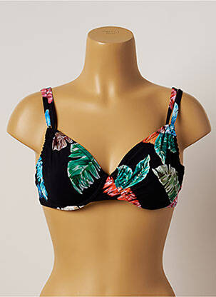 Sutien de costum de baie elasticitate negru BELCOR femeie
