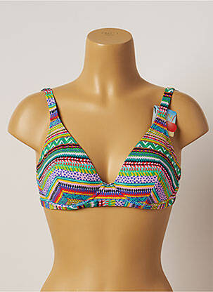 Sutien de costum de baie elasticitate sutien cupe întregi cu decolteu înalt verde CHERRY BEACH femeie