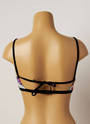 Sutien de costum de baie elasticitate top triunghiuri alb CHERRY BEACH femeie