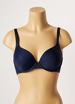Sutien efect material satinat top sutien modelat albastru SIMONE PERELE femeie