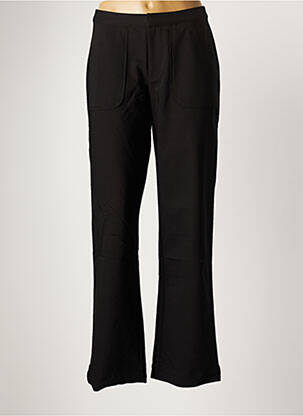 Pantalon chino țesătură poplin mărime normală negru CREAM femeie