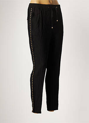 Pantalon 7/8 țesătură poplin mărime normală negru MAITE BY LOLA CASADEMUNT femeie