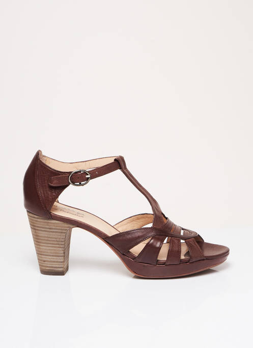 Sandale/Pantofi decupați maro HOMERS femeie
