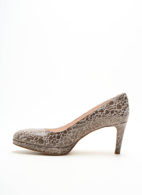 Pantofi cu toc verde PARALLELE femeie