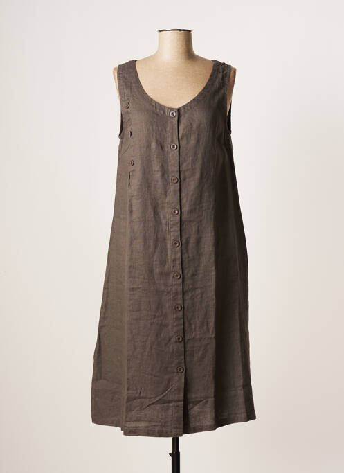 Rochie midi gri KOKOMARINA femeie