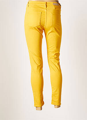 Pantalon 7/8 elasticitate mărime normală galben DENIM STUDIO femeie