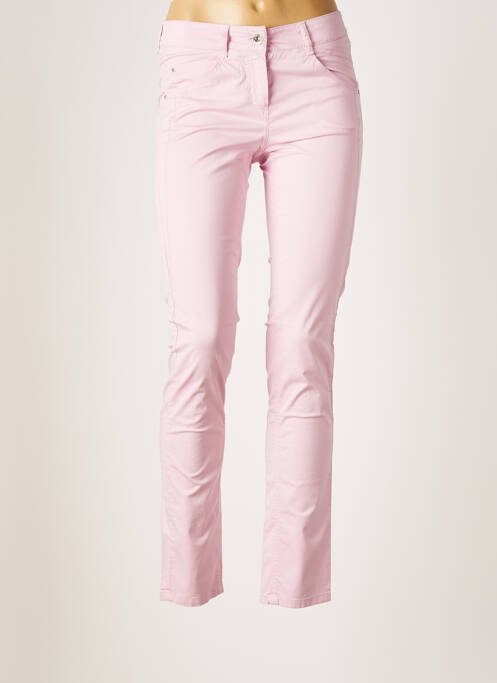 Pantalon slim roz ATELIER GARDEUR femeie