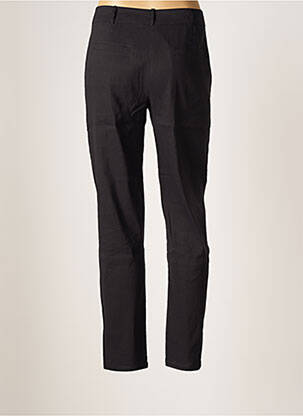 Pantalon slim țesătură poplin mărime normală negru KOKOMARINA femeie