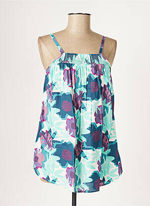Tricou / top maternitate imprimeu floral albastru COLLINE femeie