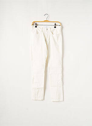 Blugi cu croială slim alb APRIL 77 femeie