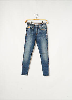 Blugi cu croială slim albastru APRIL 77 femeie