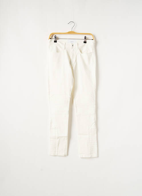 Blugi cu croială slim alb APRIL 77 femeie